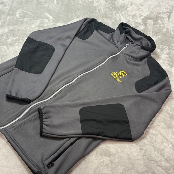 OGIO Other - OGIO UPS Racing Jacket‎ Mens XL Full Zip Fleece Lined Gray Black